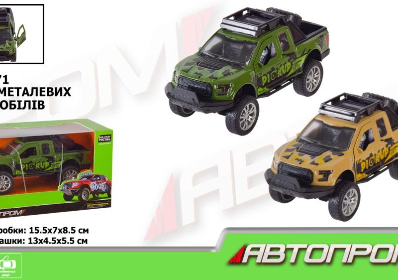 Машина мет. АВТОПРОМ арт.  AP74171 (96шт/2) 1:32,2 кольора,відкр.двері,короб.15,5*8,5*6,8см