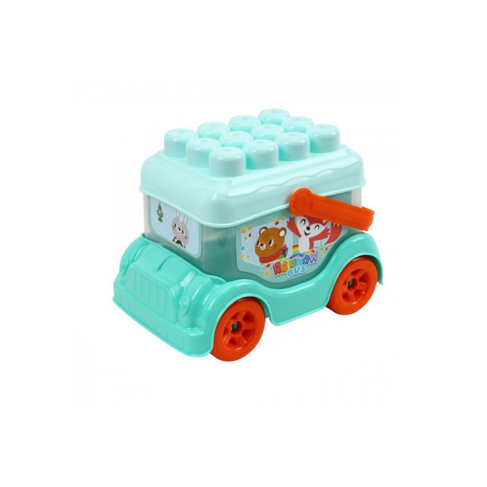 Дитяча іграшка "Автобус-конструктор" 0396TXK(Turquoise) бірюзовий