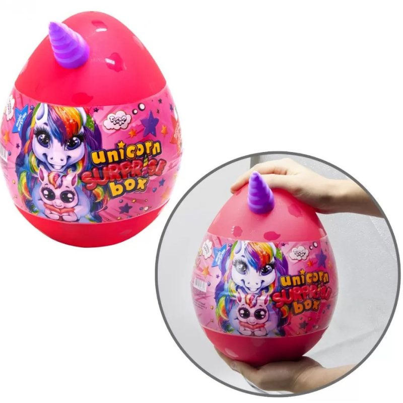 Набір для творчості в яйці "Unicorn Surprise Box" USB-01-01U для дівчинки  Рожевий