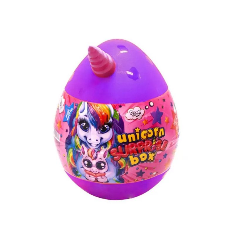 Набір для творчості в яйці "Unicorn Surprise Box" USB-01-01U для дівчинки  Фіолетовий