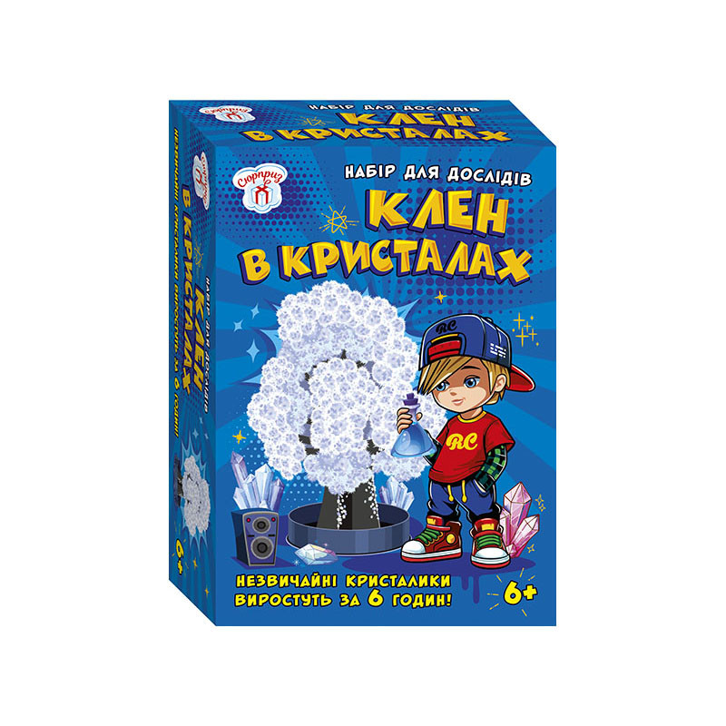 Набір для експериментів Клен у кристалах 10114180 білий