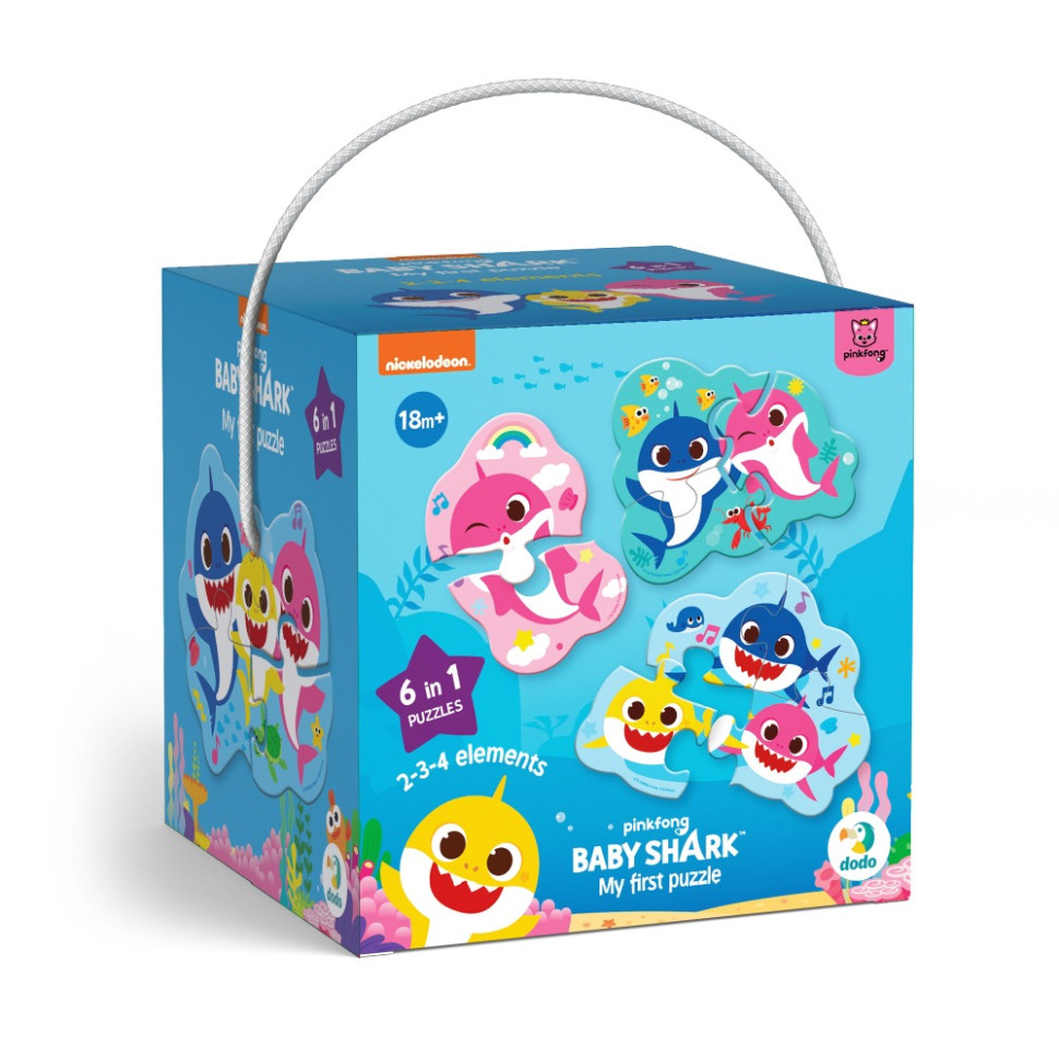 Дитячий пазл "Baby Shark" 200587 від 2 років, 18 елементів