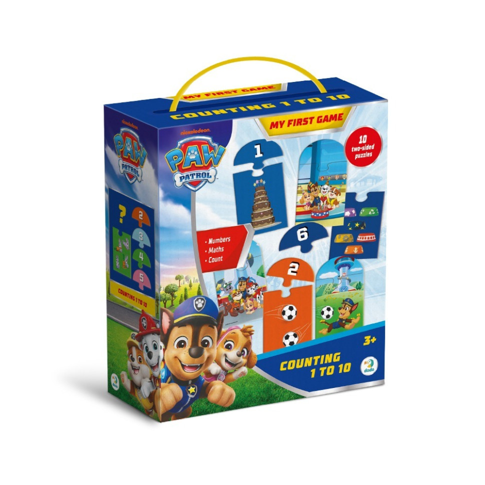 Пазл дитячий "Paw Patrol лічба від 1 до 10" 200621, 20 елементів
