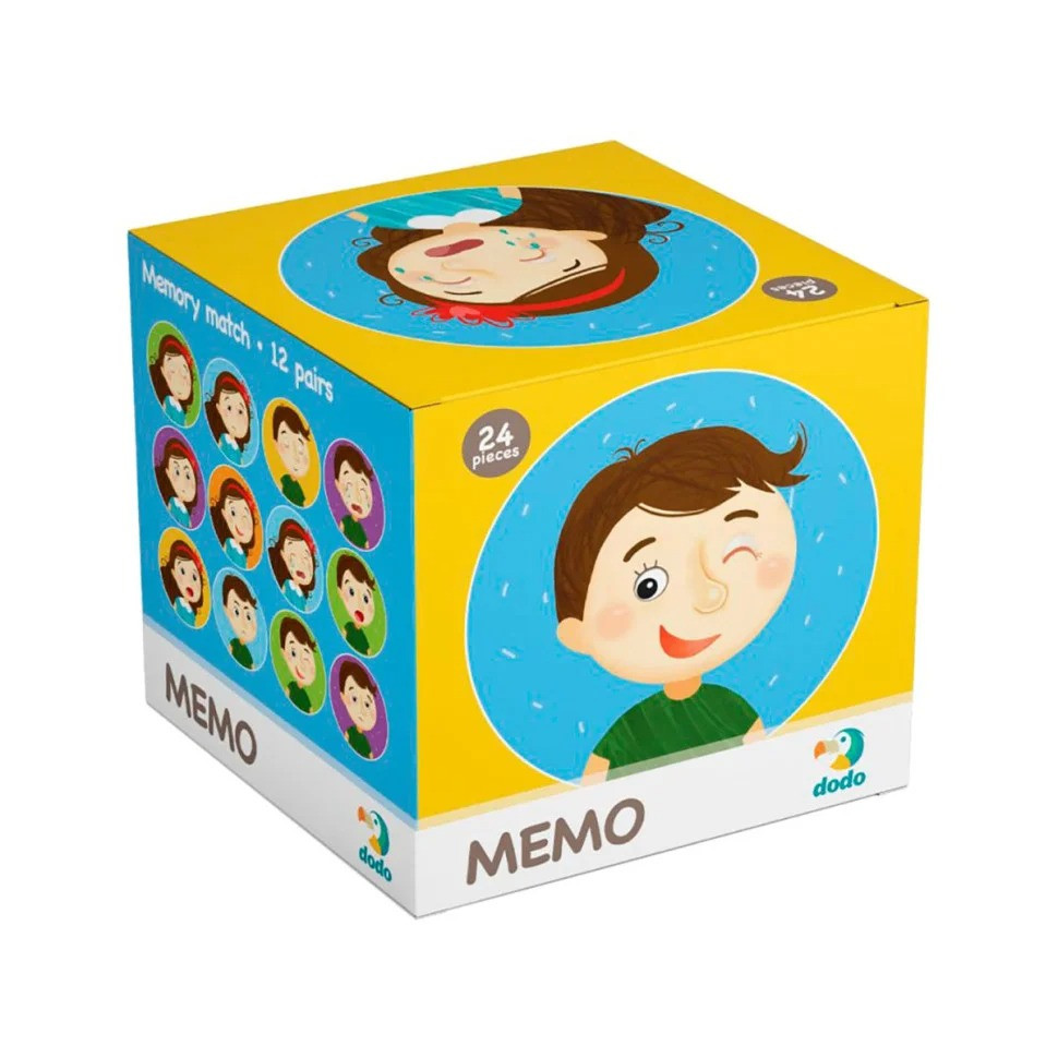 Дитяча настільна гра Мемо "Емоції" DoDo 300144, 24 елемента