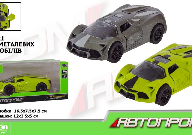 Машина мет. АВТОПРОМ арт. AP74121 (48шт) 1:32,2 кольора,відкр.двері,короб.16,5*7,5*7,5см