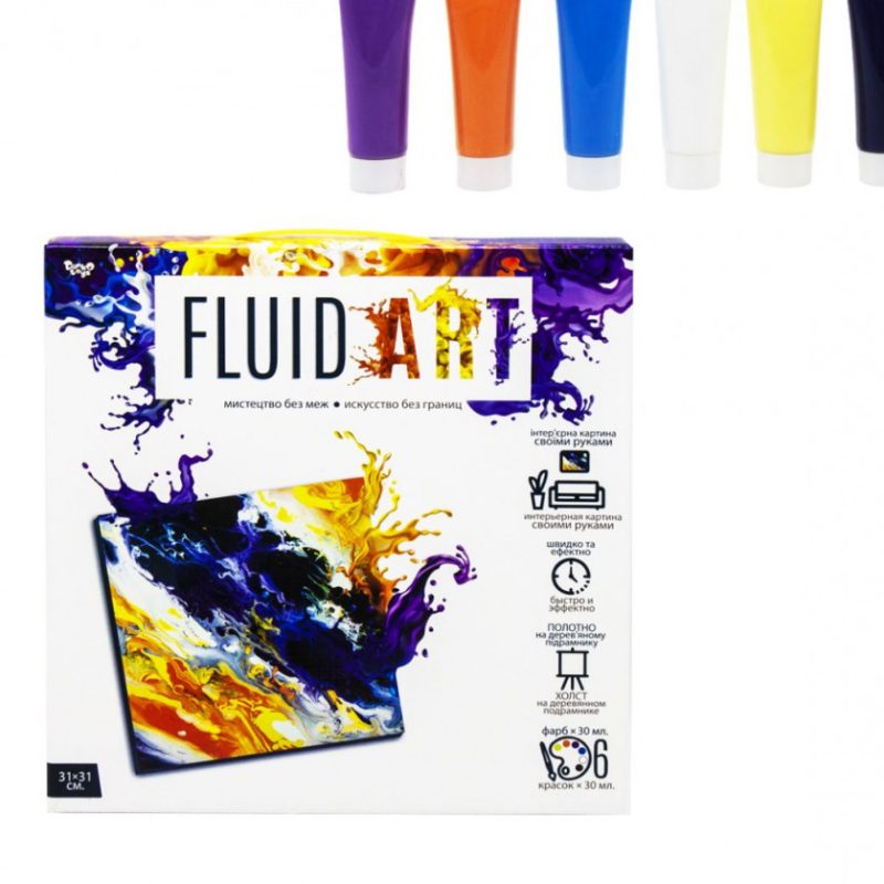 Набір креативної творчості "Fluid ART" FA-01-01-2-3-4-5, 5 видів  FA-01-01