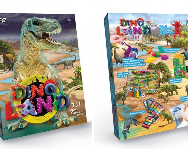 Набір креативної творчості "Dino Land" DL-01-01U, 7 в 1