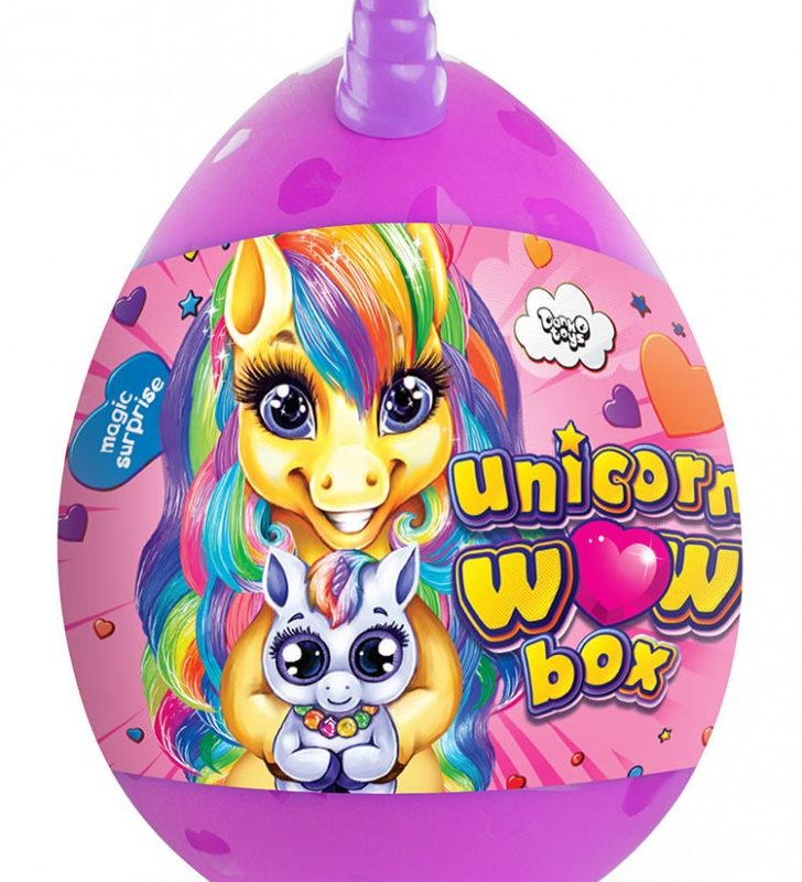 Набір для творчості в яйці "Unicorn WOW Box" UWB-01-01U для дівчаток  Фіолетовий