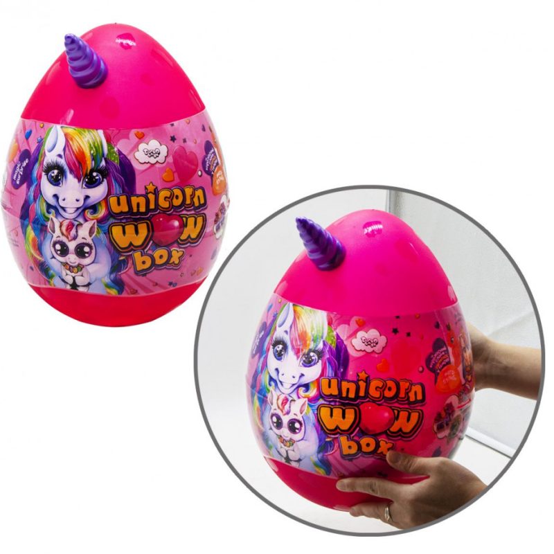 Набір для творчості в яйці "Unicorn WOW Box" UWB-01-01U для дівчаток  Рожевий
