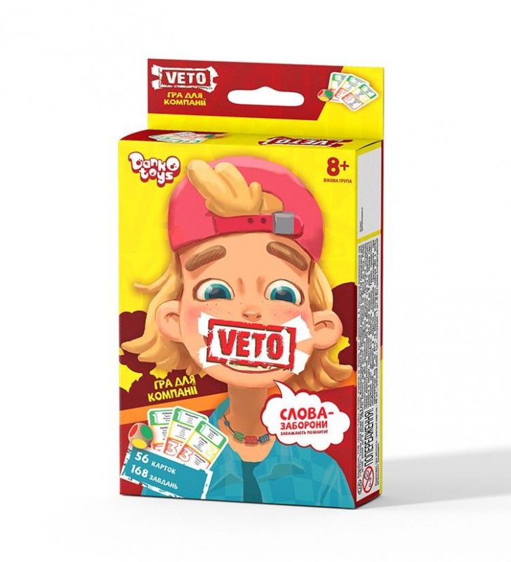Настільна розважальна гра "VETO" VETO-02-01U На Українській