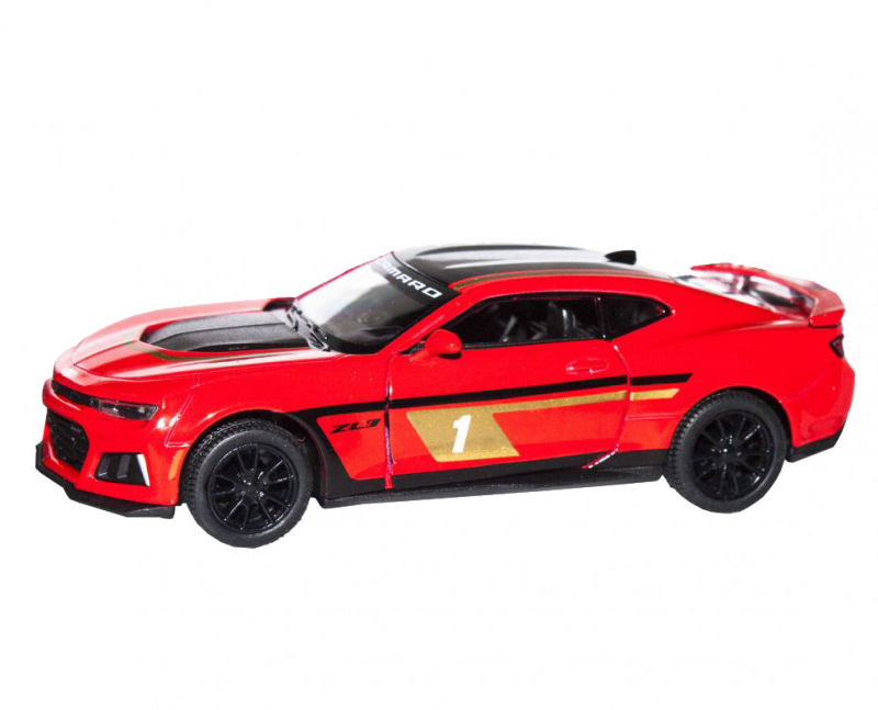 Дитяча модель машинки Chevrolet Camaro ZL1 2017 Kinsmart KT5399FW інерційна, 1:38  Red