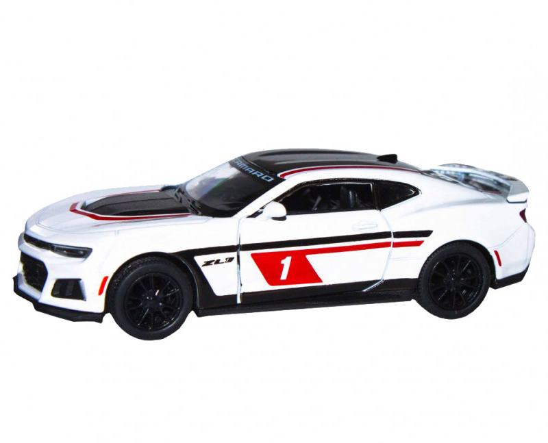 Дитяча модель машинки Chevrolet Camaro ZL1 2017 Kinsmart KT5399FW інерційна, 1:38  White