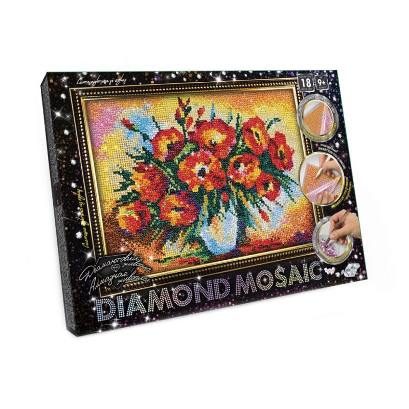 Набір креативної творчості "DIAMOND MOSAIC" DM-03-01-9  DM-03-04