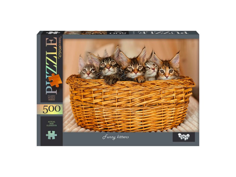 Пазл "Funny kittens" Danko Toys C500-14-09, 500 ел.