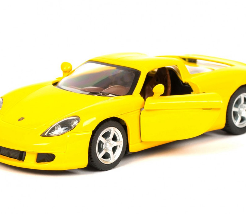 Колекційна машинка Porsche Carrera GT KT5081W інерційна Yellow