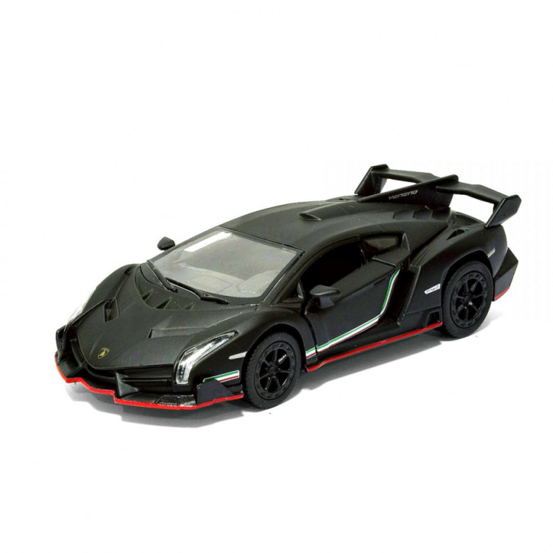 Колекційна іграшкова машинка MATTE LAMBORGHINI KT5370W інерційна Black