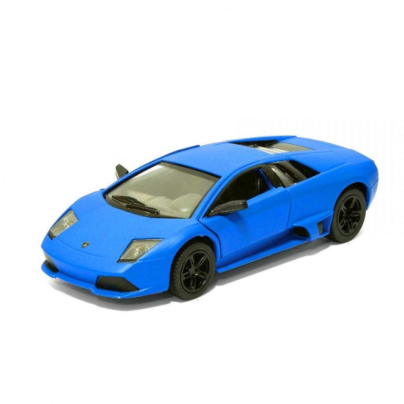 Колекційна іграшкова машинка MATTE LAMBORGHINI KT5370W інерційна Blue