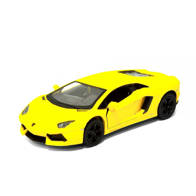 Колекційна іграшкова машинка MATTE LAMBORGHINI KT5370W інерційна Yellow