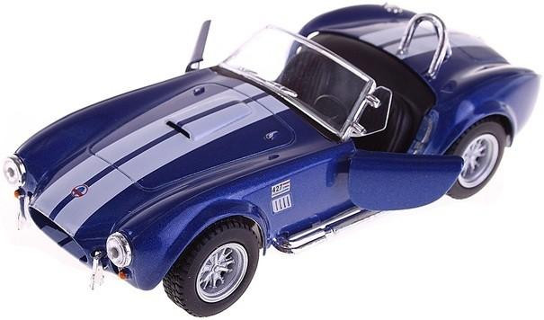 Дитяча колекційна машинка SHELBY COBRA KT5322W інерційна Синій