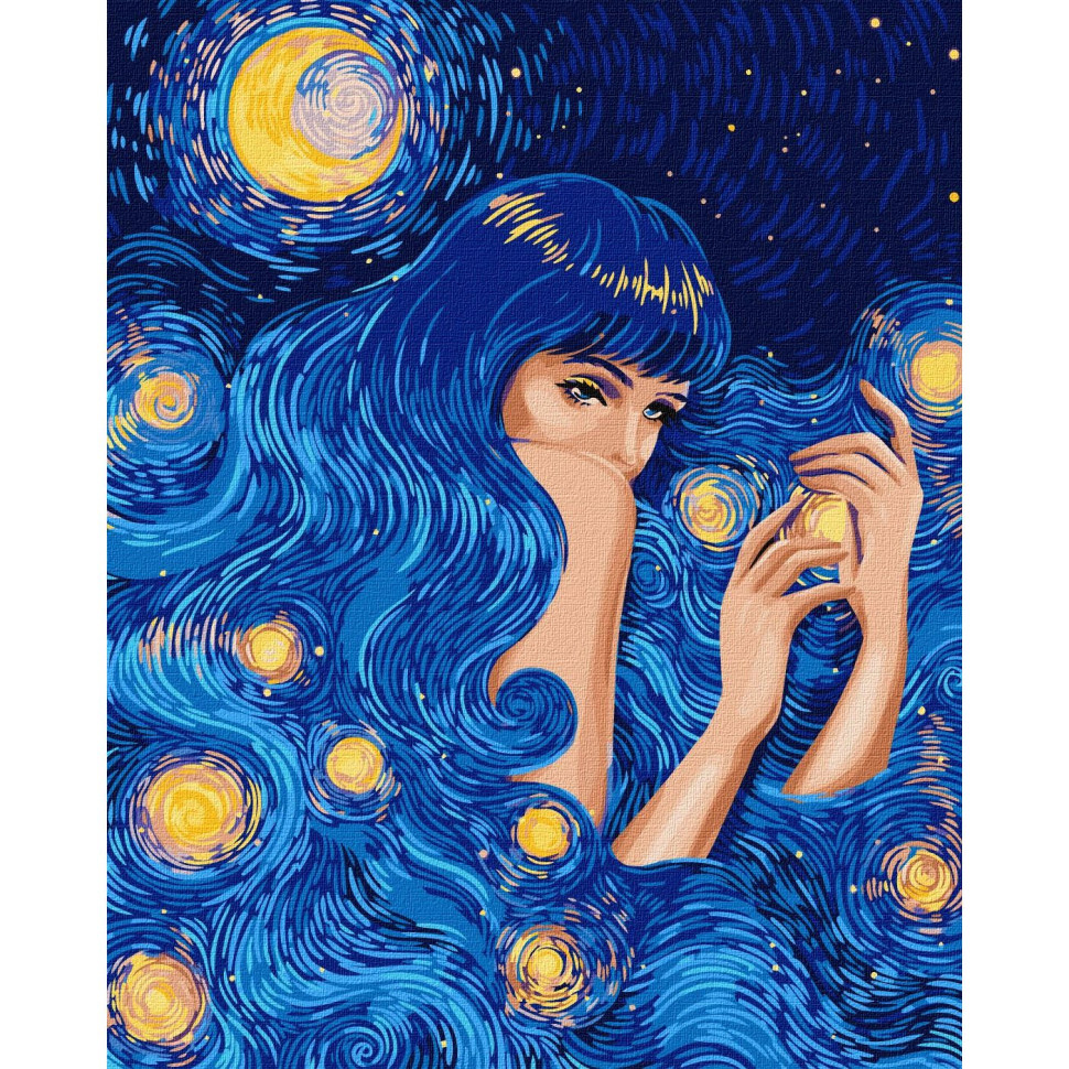 Картина за номерами "Зіркова красуня" ©pollypop92 KHO5086 Ідейка 40х50 см