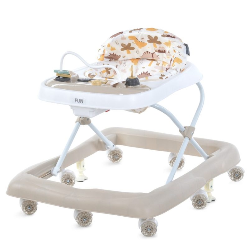 Ходунки дитячі FUN ME 1184 Beige, світлові та звукові ефекти