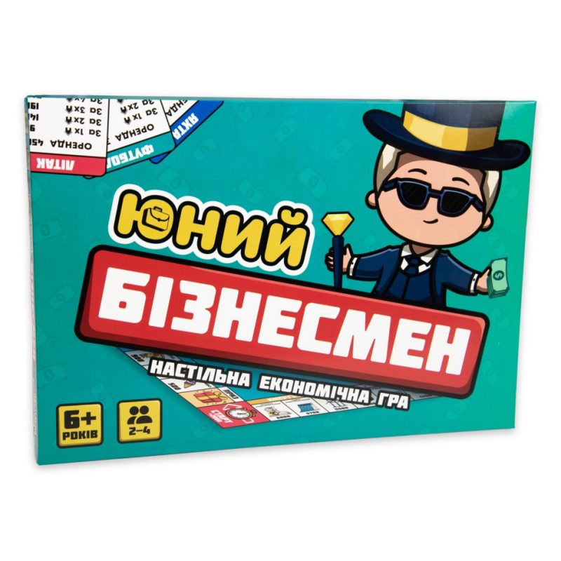 Настільна гра Юний Бізнесмен 30341 картки та тайли власності