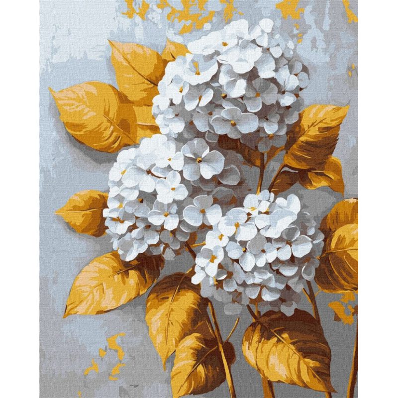 Картина за номерами "Золота гортензія" ©victoria_art KHO3310, 40х50 см