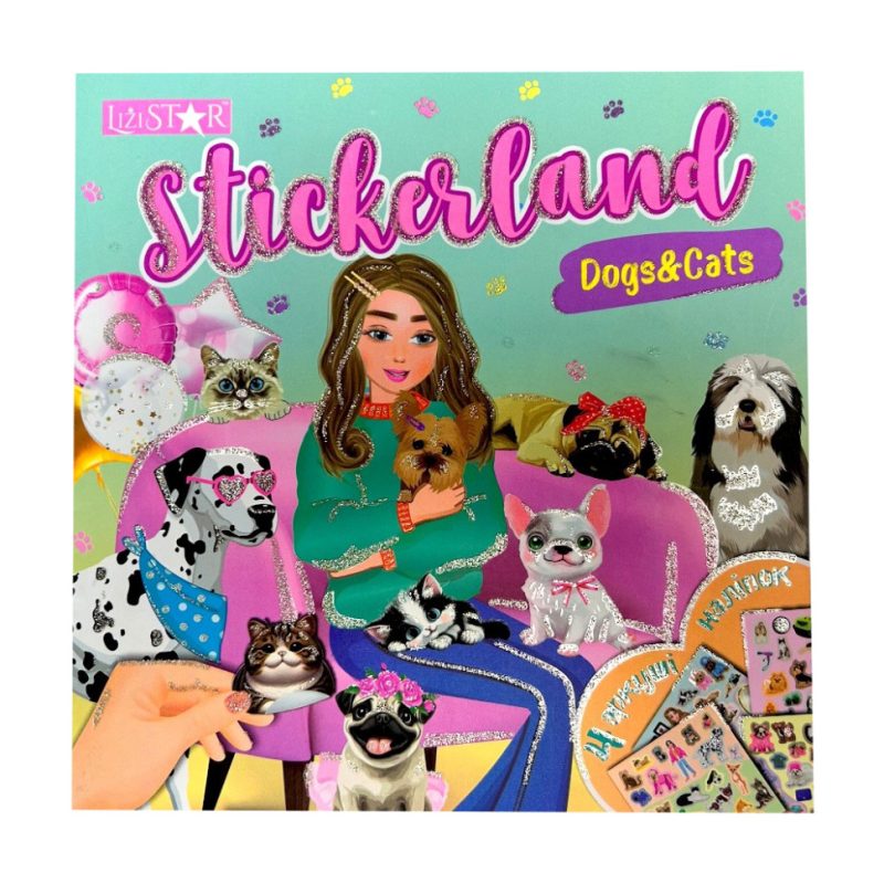 Дитяча книжечка з наклейками "Dogs & Cats" РМ-87-02