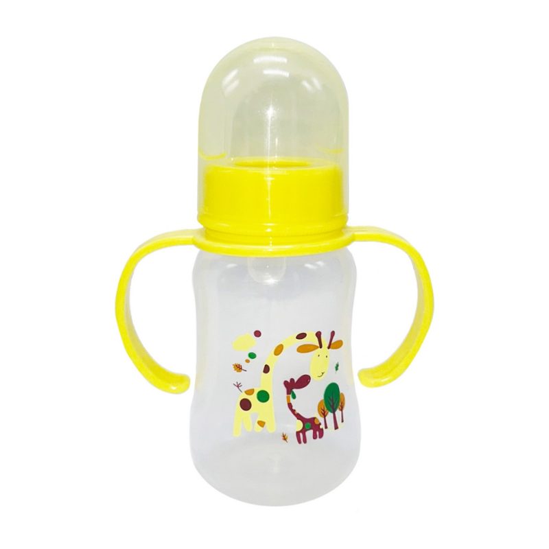 Пляшечка для годування з ручками MGZ-0205(Yellow) жовтий, 150 мл
