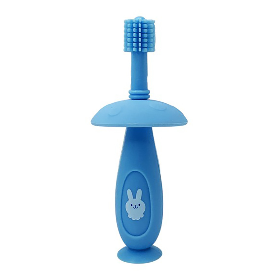 Силіконова зубна щітка Mumlove MGZ-0716(Blue) з обмежувачем