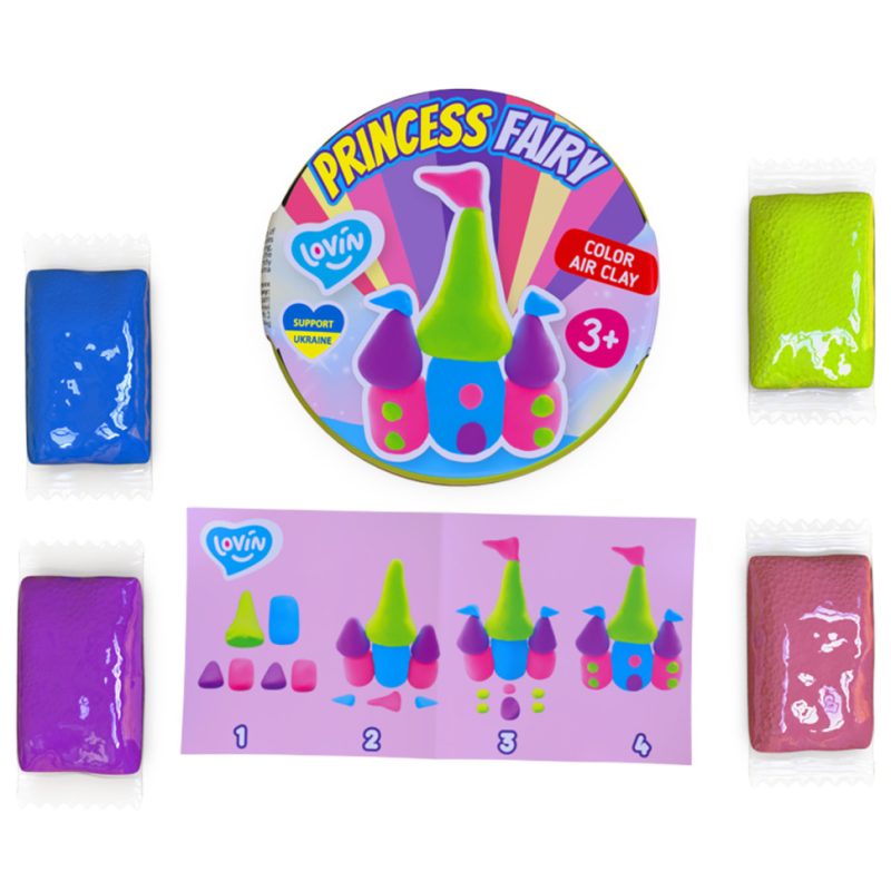 Набір для ліплення із повітряним пластиліном Princess Fairy  ТМ Lovin 70138  Castle