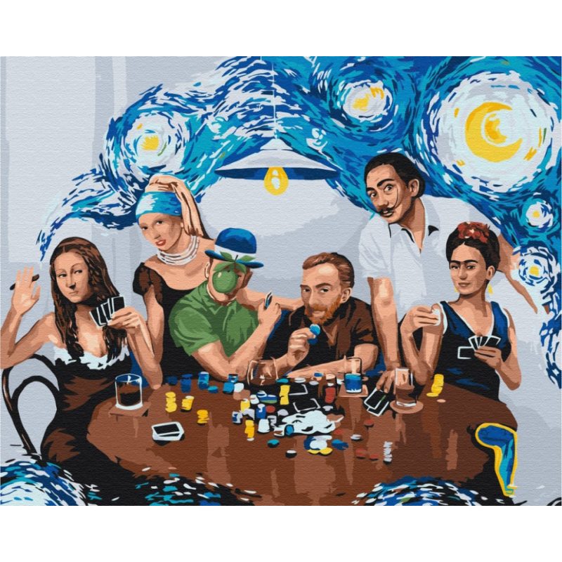Картина за номерами "Друзі-шедеври" ©Viktoriya Kovalenko BS52761, 40х50 см