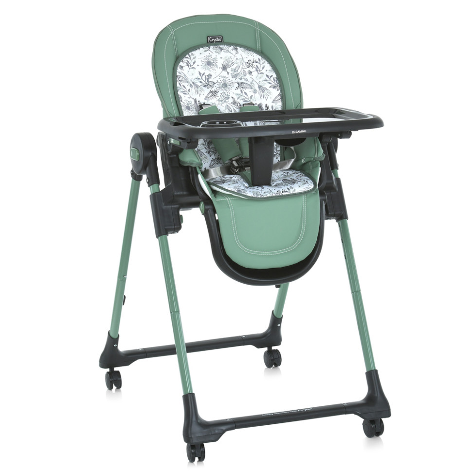 Стілець для годування ME 1037-B CRYSTAL Green до 15 кг