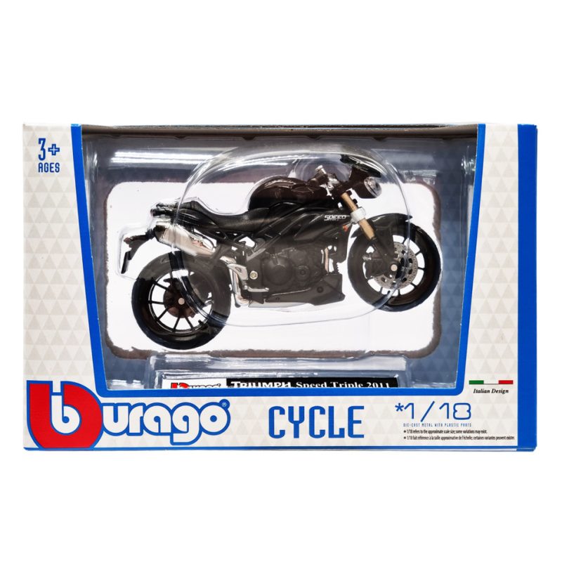 Дитяча модель Мотоцикла "TRIUMPH Speed Triple 2011" Bburago 18-51030-11 масштаб 1:18