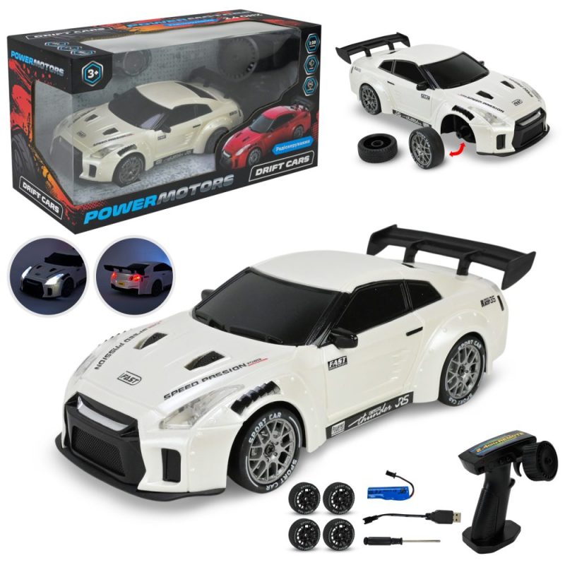 Машина р/к арт. PM3425-1 (24шт/2) "POWERMOTORS" 1:20,акум.,подсветка,10км/год,у коробці