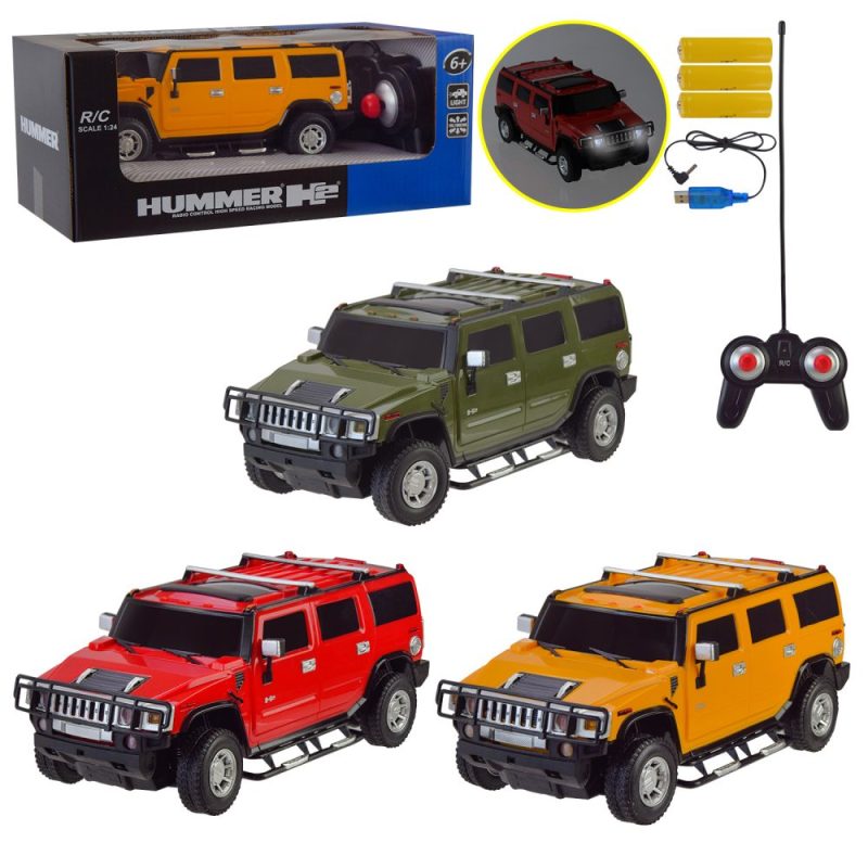 Машина  р/к арт. 27020 (24шт) аккум.,Hummer H2, короб. 26,5*14*10,5см